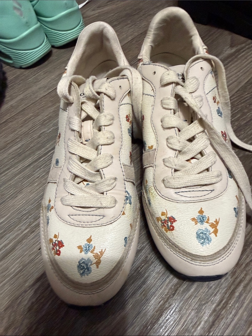 Coach White Floral Women's Sneakers